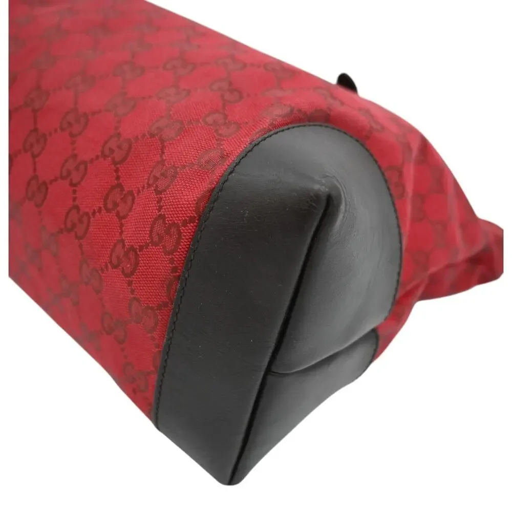 Gucci Red GG Canvas Tote Bag - Picture 11 of 16